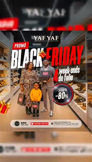 💥 3ᵉ round Black Friday chez YAF YAF, et c’est encore plus violent ! 🗓 21 & 22 novembre : jusqu’à -80% sur TOUT | YAF YAF