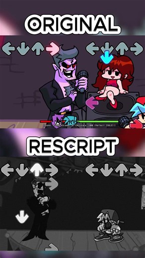 DADDY DEAREST ORIGINAL VS RESCRIPT #fnf #fnfrescript #gaming