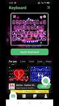 download the app neon love and make your keyboard 3d