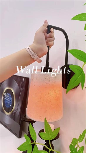 This wall lamp is super cool! You don't need to do any wiring for it. It's rechargeable, and the color can be changed to many different ones. It even comes with a remote control. So you don t have to get up to turn it off. It's really convenient and awesome! #walllight #lamp #interiordesign #light