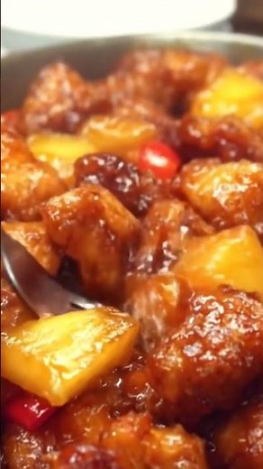 🍍 Baked Sweet & Sour Chicken 😋