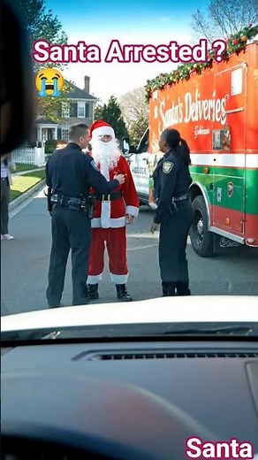 Santa Arrested by Police??, 🚨 | Christmas Shock Caught on Camera😭🤯 | #viral #ytshorts #santaclaus