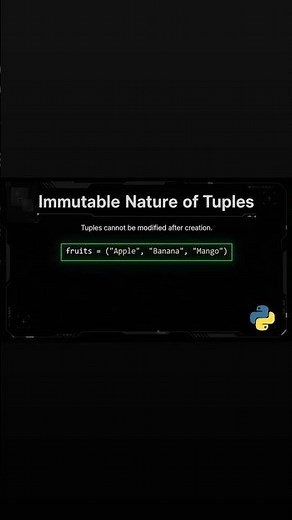 📘 Immutable Nature of Tuples in Python | Beginner-Friendly Example 🐍