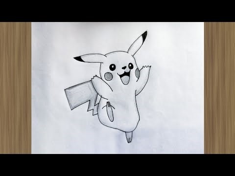 How to Draw Pikachu | Pikachu Drawing Very Easy | Kids Drawing Tutorial