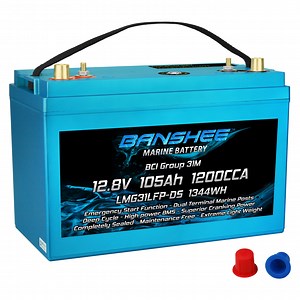 Banshee 12 Volt Dual Purpose Deep Cycle Lithium RV Battery Group 31 Replaces Optima D31M