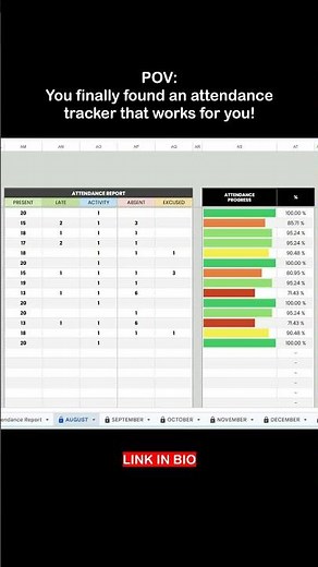 Student Attendance Tracker #studentattendance #teacher #attendancetracking #reportcard