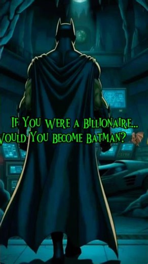 If You Were a Billionaire… Would You Become Batman? 🦇💰