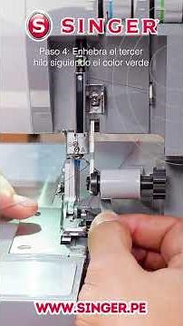 TE ENSEÑAMOS EL PASO A PASO DE COMO ENHEBRAR TU OVERLOCK HD0405S