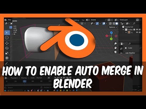 How To Enable Auto Merge In Blender