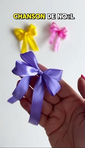 Faire un noeud avec un ruban en satin 🎀 Tuto Diy facile