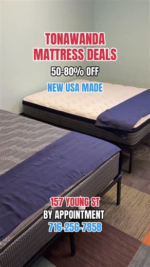 New Mattresses 50-80% Off Retail $10 Down Delivered Today