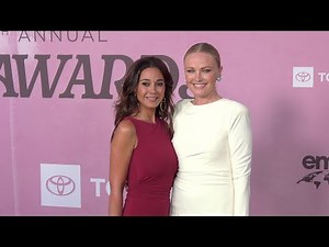 Emmanuelle Chriqui and Malin Akerman 2025 EMA Awards Gala Green Carpet Arrivals