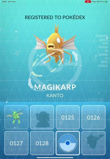 Got shiny magikarp