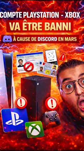 ZoDc_Ming | ⚠️Ton compte PlayStation Xbox vont être banni à cause de Discord en mars 2026 car une nouvelle loi annonce une vérification faciale pour... | Instagram