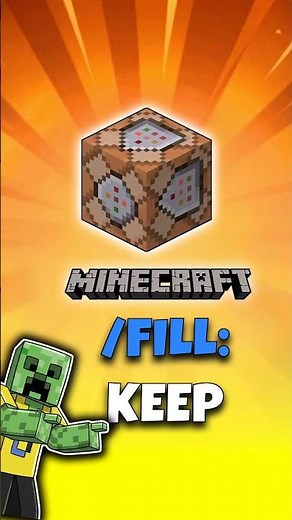 ✅️Tricks with the FILL command in #minecraft (Keep) #commands #tricks #gaming