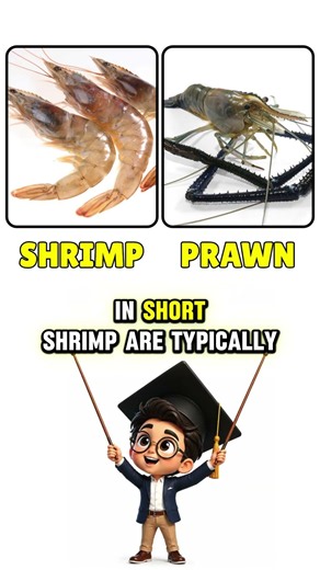 Shrimp vs Prawn 🦐 | What's the Difference? Most People Get This Wrong! #Shorts