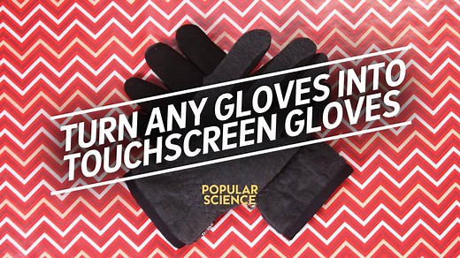 Here's how you can turn any gloves into touchscreen gloves. | Popular Science