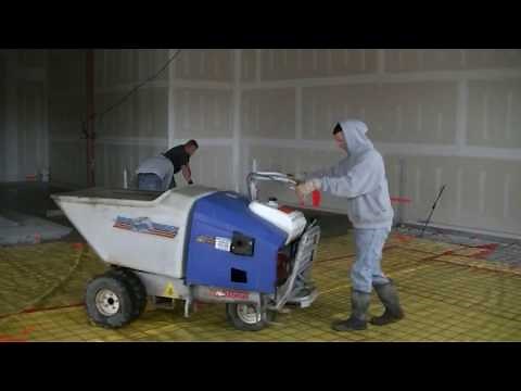 How To Use A Concrete Power Buggy To Pour A Concrete Floor