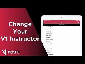 V1 Golf App: Change Your Instructor