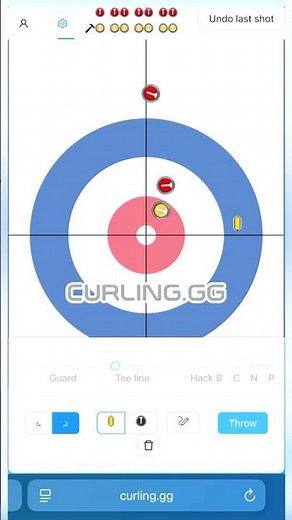 Play curling against your friends online!