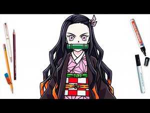 How To Draw Nezuko Kamado From Demon Slayer Easy Step By Step | Kimetsu no Yaiba Drawing Tutorial