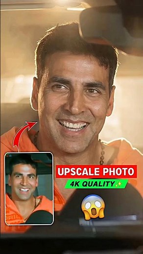 Upscale Your Photo to 4K Quality ✨ | AI Photo Enhancement Tutorial #shorts