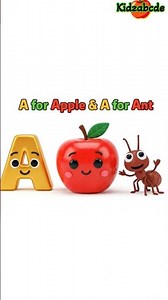A for Apple 🍎, A for Ant 🐜 | Alphabet Phonics Song for Kids | ABC Learning | Apple Books Video