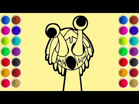 How to Draw Sprunki Phase 2: 'Vineria' and Color It with Vibrant Sand