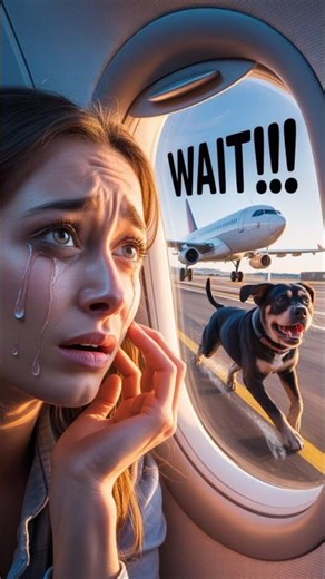 He Chased the Plane… What Happened Next Will Break You 💔🐾✈️ #shorts