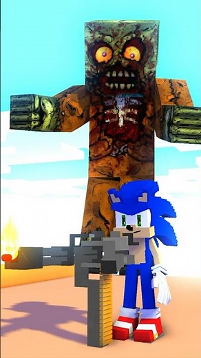 Zombie Apocalypse Run Challenge with Sonic #sonic #animation #minecraftanimation