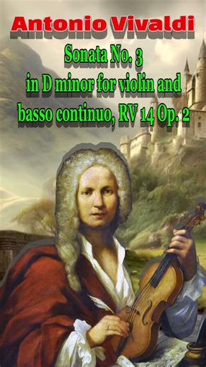 Antonio Vivaldi - Sonata No. 3 in D minor for violin and basso continuo, RV 14 Op. 2