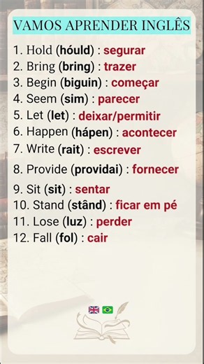 Aprenda inglês rápido e fácil! #aprenderinglês #pronunciaemingles