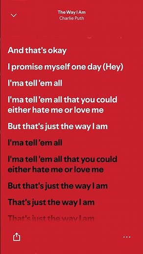Charlie Puth - The Way I Am #hits #lyrics #spotify #trending #fyp #shorts #viral #viralhits #music