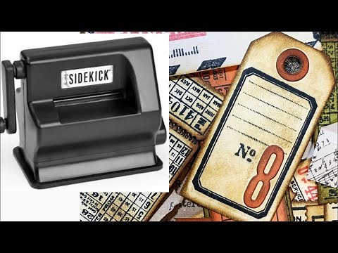 Unboxing | Tim Holtz | Sizzix Sidekick Starter Kit and How To make Ephemera Tag