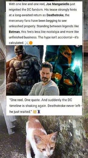 Joe Manganiello Is Back: Deathstroke Has Entered the Chat #movie #dc #action #marvel #batman #shorts