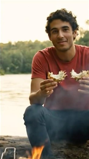 Grilled Crabs Feast by the River | Outdoor Cooking with Friends 🦀🌿 #food #seafood
