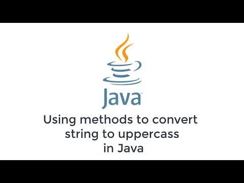 Using methods to convert string to uppercase in