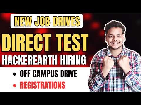 Hackerearth Direct Test Hiring | Chargebee Off Campus Job Drive | 2026, 2025 Batch Hirings| Freshers