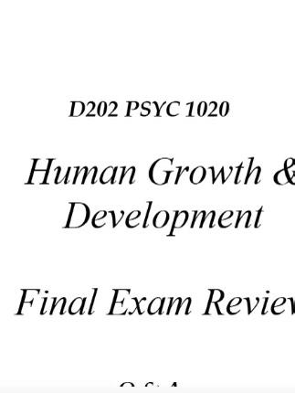 Revisión Final de PSYC 1020: Desarrollo Humano 2026