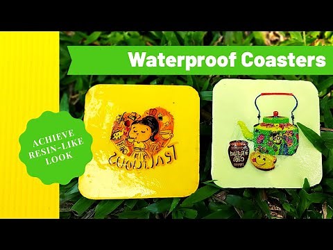 How to make Waterproof Coasters | Waterproof Coasters