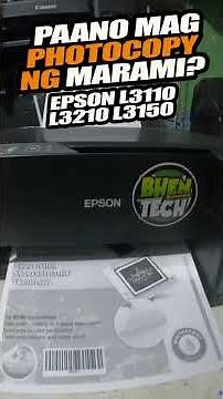 Paano mag Photocopy o Xerox ng marami sa Epson L3210, L3110, L3150, L3250 #shopeetagtowin