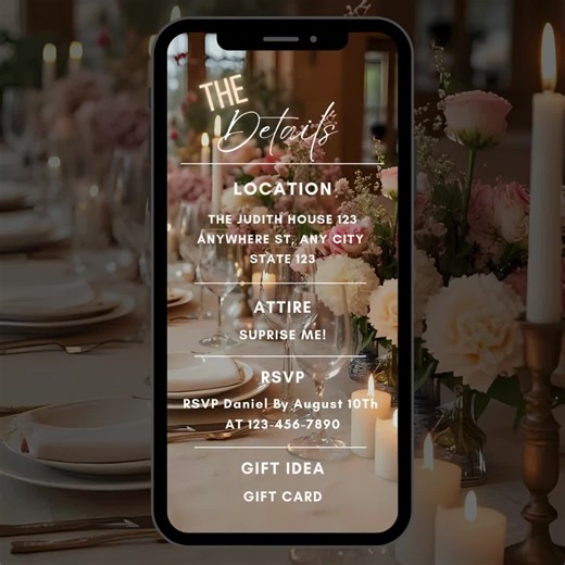 Animated Birthday Brunch Invitation: Editable Video Evite Template (digital Download) - Etsy