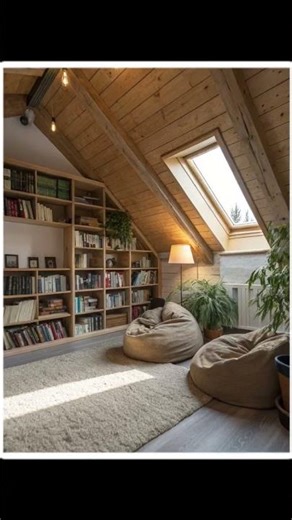 Cozy Library Ideas #home #decoration #nook