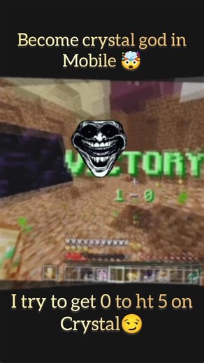 I I try to get 0 to ht 5 in mobile😏 become mobile god #crystalpvp mobile god #crystalpv#gaming