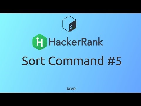#32 Sort Command #5 | HackerRank Linux Shell #shellscripting #hackerrank #coding #930