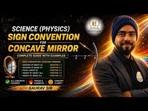 Sign Convention for Concave Mirror 🔥| Concept with Tricks & Examples | Class 9&10 Science (Physics) 
