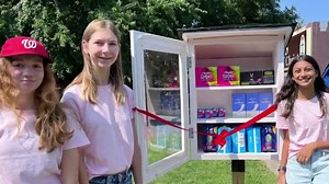 Virginia teens create 'period pantry' with free feminine hygiene products