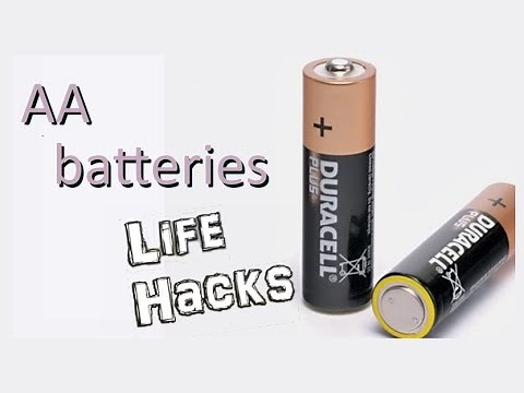 Recharge ordinary AA batteries only in minutes - battery hacks