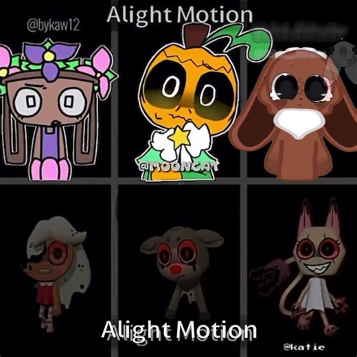 6 little eggs | Fake collad #dandysworld #art #yuk1 #alightmotion #cocoa