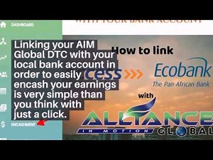 How To Link Your AIM Global DTC With Bank Account